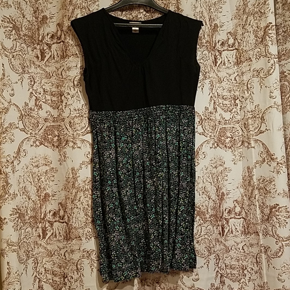 Black floral dress